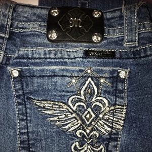 Miss Me Boot Cut Blue Jeans 32X33. Wednesday Sale!